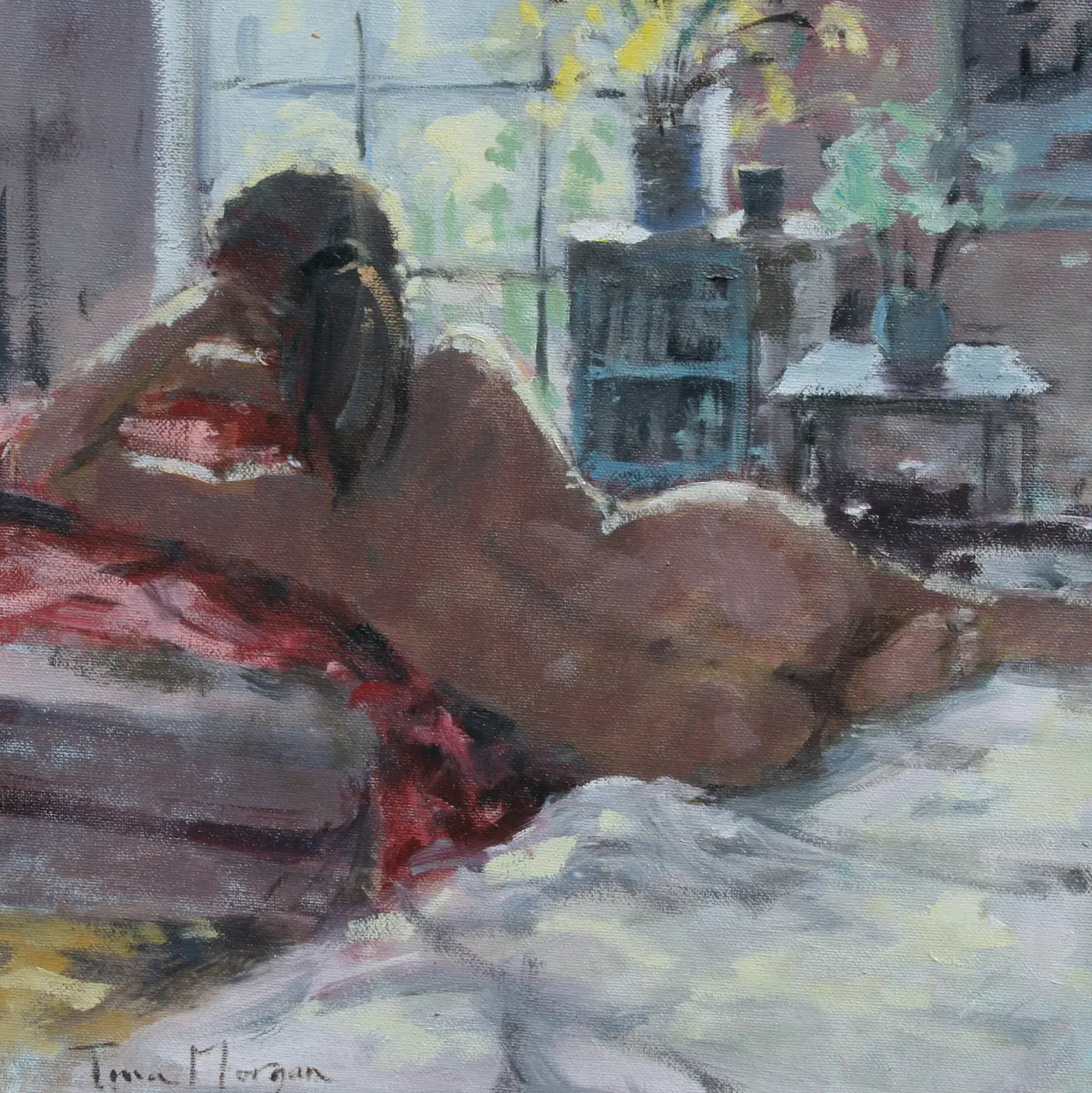 Tina Morgan - stephanie looking out of the window